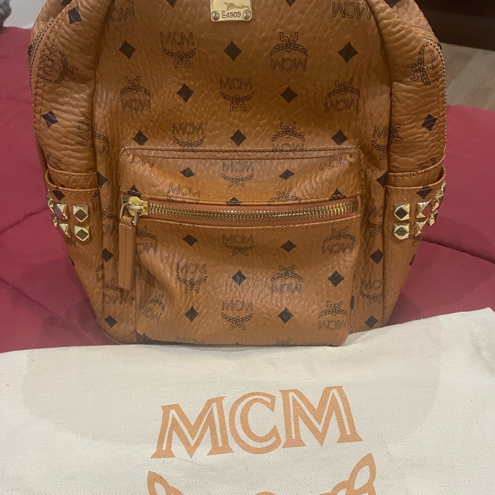MCM Stark Side Stud Medium Backpack